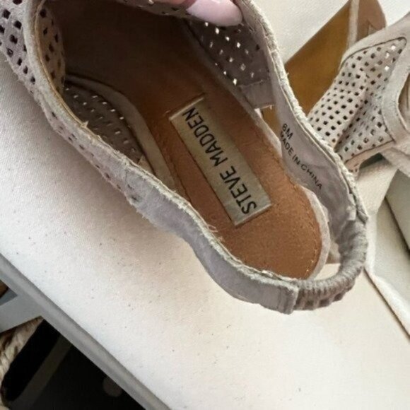 Steve Madden Platform Wedge Sandals - Slingback Platform Sandals -Fall Sandals - Picture 7 of 8